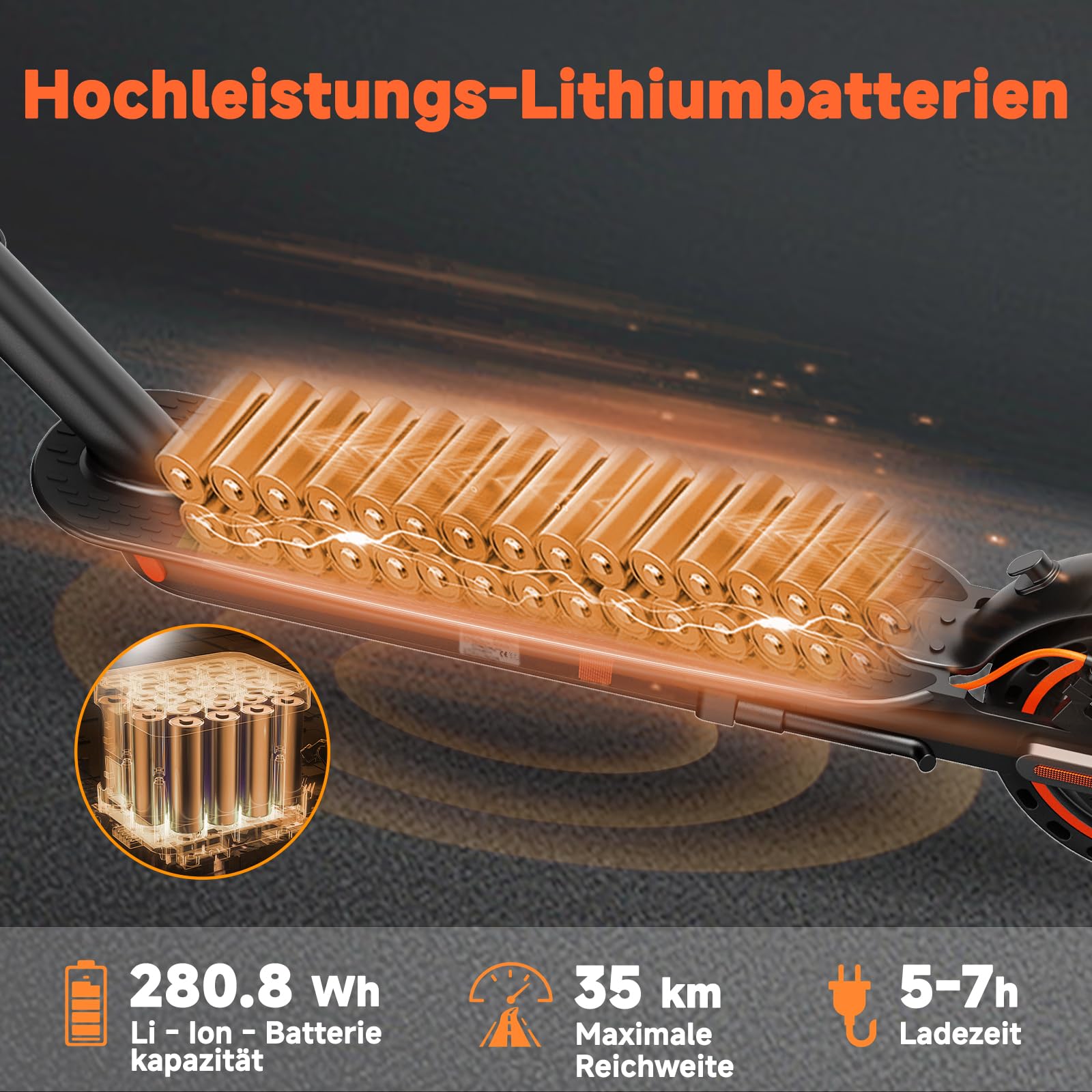 TODIMART E-Scooter mit Straßenzulassung, 500W Motor, klappbar | Klappbares Design App-Steuerung 20 km/h Höchstgeschwindigkeit 8,5-Zoll-Vollgummireifen Tempomat