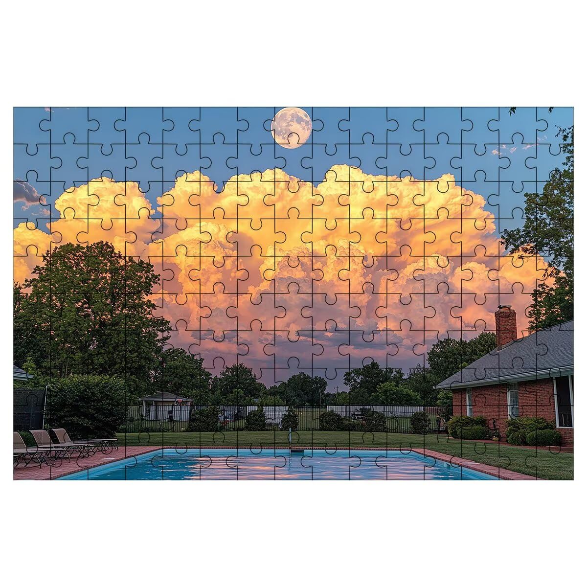 Puzzle 5000 Pieces, Puzzle Cloud, Drewniane Puzzle 156x105cm -1478
