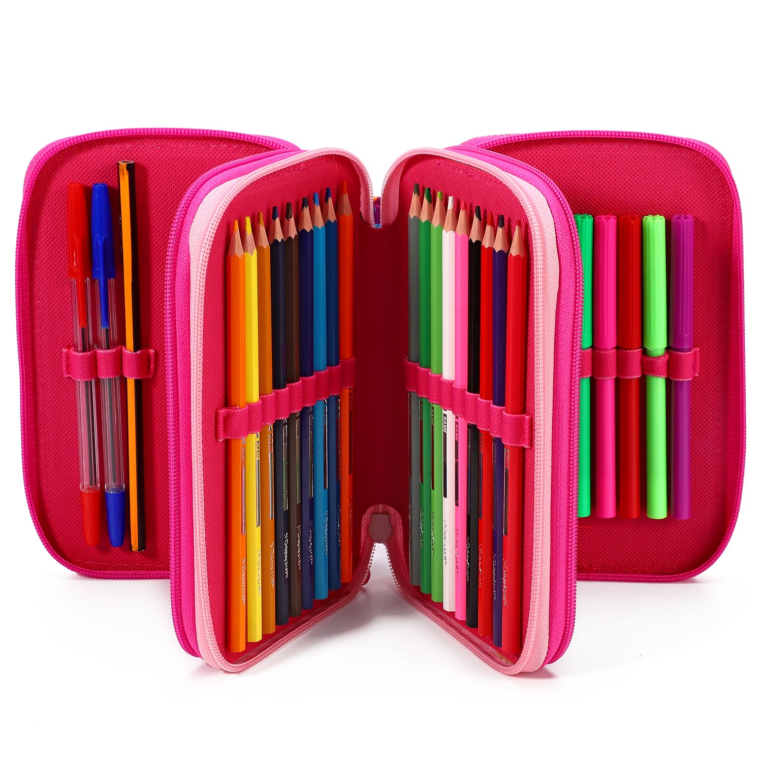 TDL Disney Princess Filled Pencil Case Large Full Stationery Set School Supplies for Kids 3 Tier with Pens - Image 2