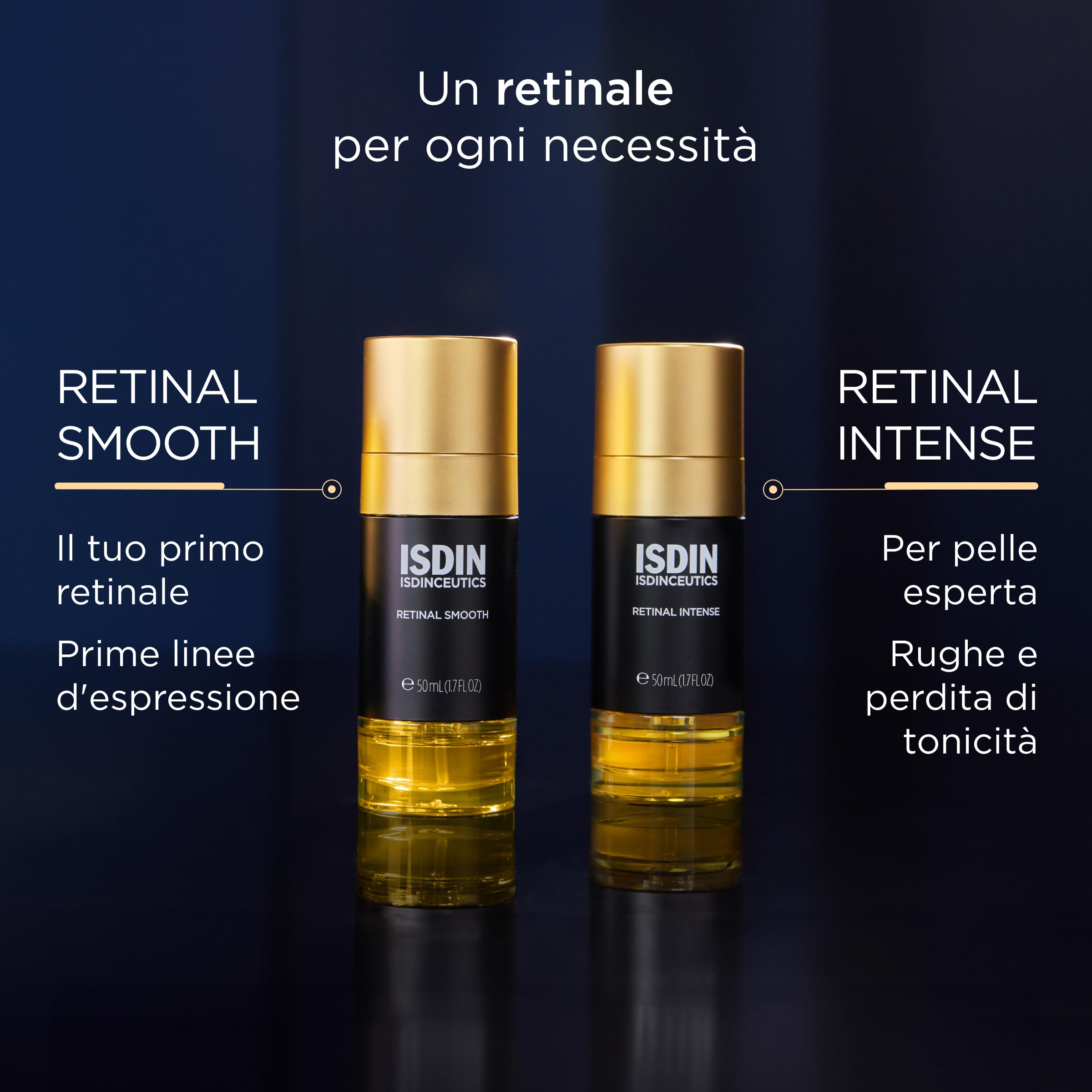 ISDIN Isdinceutics Retinal Smooth (50 ml) | Siero Viso Bifasico da Notte al Retinal per una Pelle Luminosa | Aiuta a Combattere i Primi Segni dell'Invecchiamento | Ideale per Pelli Giovani