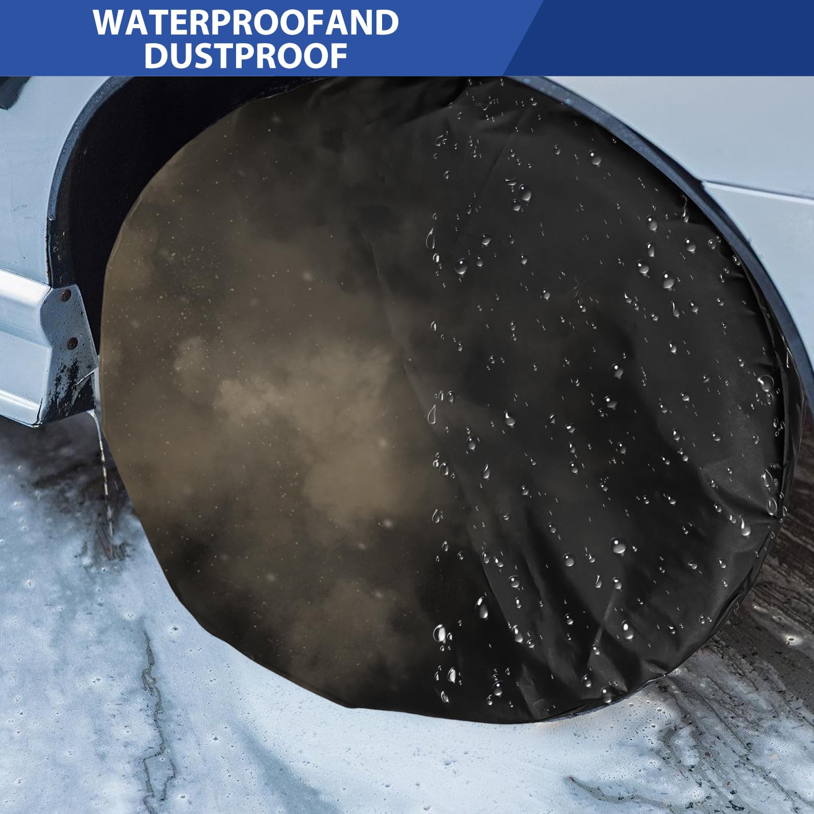 Ersatzreifenabdeckung Wasserdicht - Universal Radschutz Für Wohnmobil, Anhänger & SUV, Grauer Wolf Design