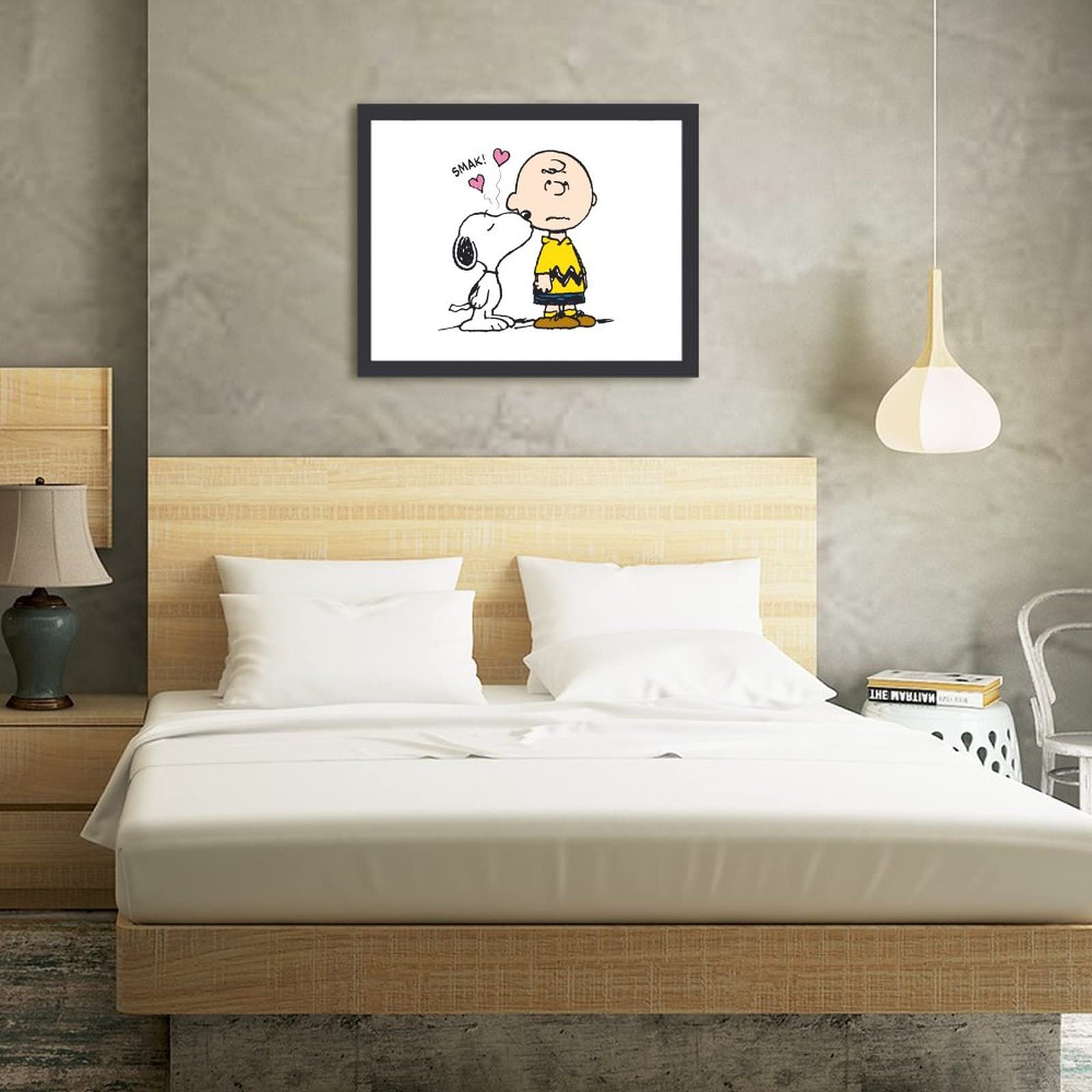 Amazon.co.jp: アートパネル ピーナッツ スヌーピー チャーリー