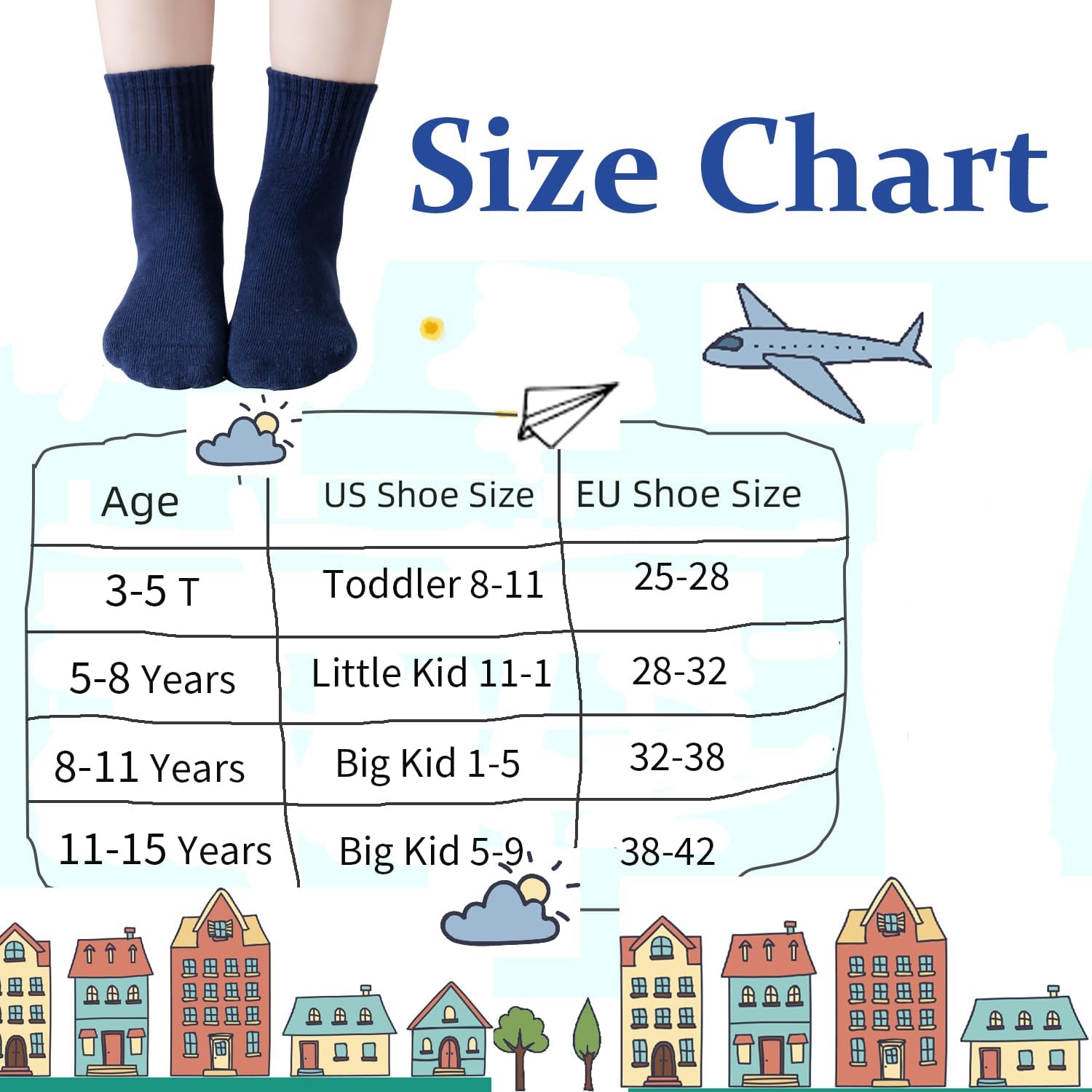Kids White Seamless Socks Cotton Crew Socks School Ankle Socks with Retro Stripes For Boys Girls