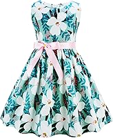 Vista 142 de Vestido de verano para niña, de algodón, con diseño floral