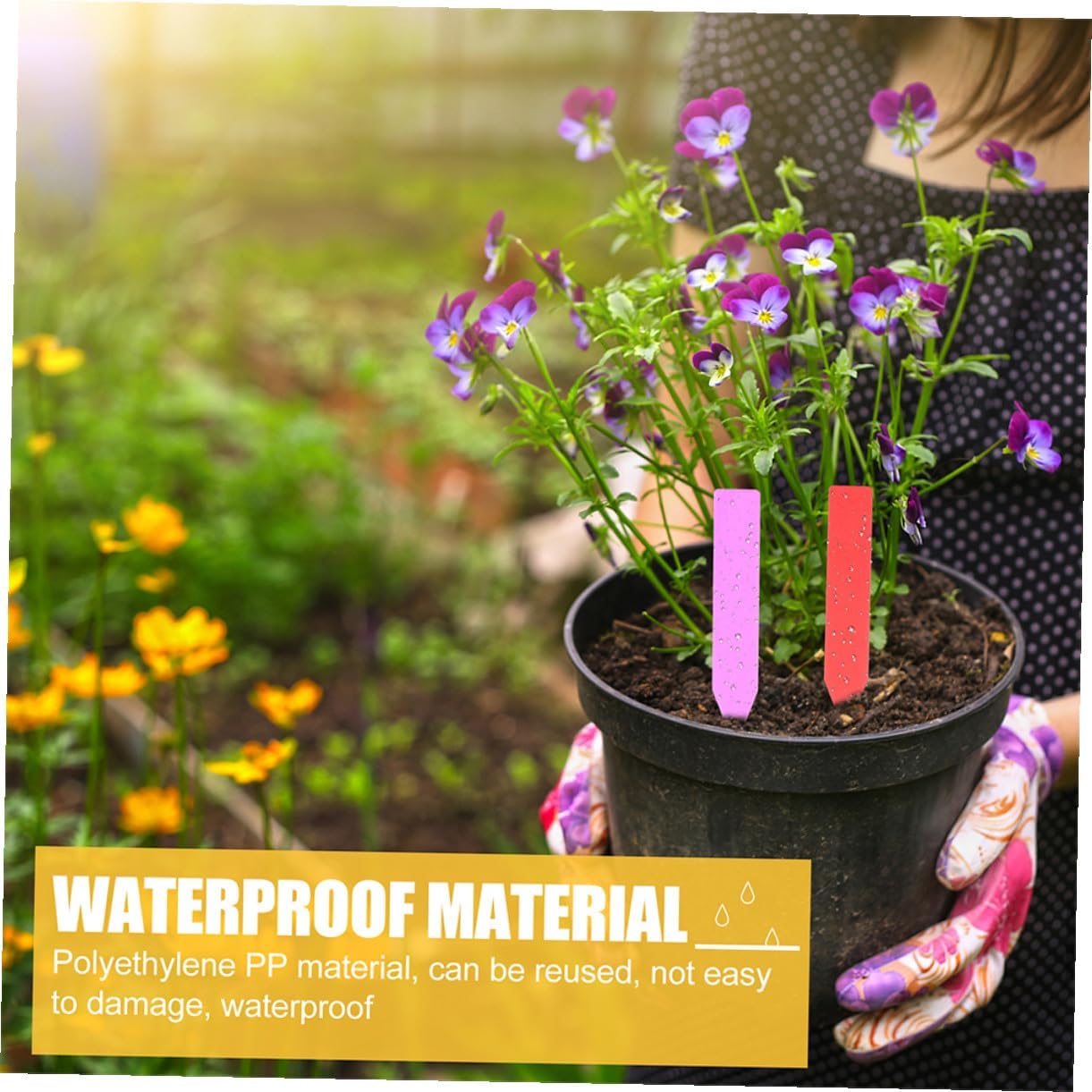 600pcs Plastic Plant Labels Stakes Garden Plant Markers Multi-Color Small Waterproof Tags 10x1.8cm for Outdoor and Indoor Gardening