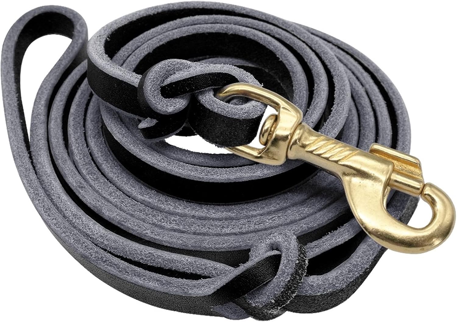 Leather Dog Training Leash for Large Dogs Leash Pet Leash for Medium to Large Dogs Dog Leads /130 (Color : 1, Size : 150cm) (1 250cm)