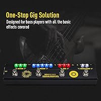 Vista 2 de SONICAKE Pedales de efectos de bajo Multiefecto Preamp Compresor Boost Fuzz Octave Pedal multiefecto Boom Ave con FX Loop