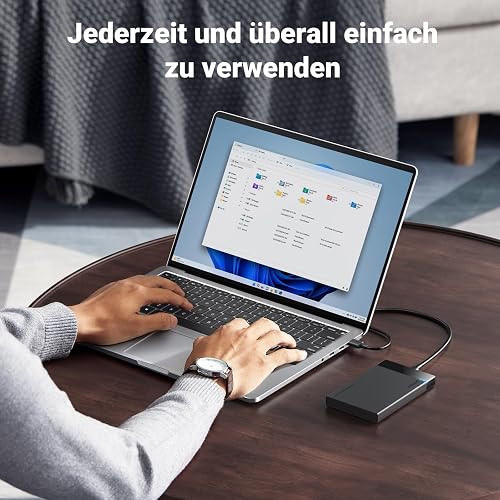 UGREEN 6Gbps 2.5 Inch Hard Drive Enclosure Type C USB-C SATA HDD/SSD Caddy - 6