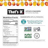 Vista 2 de That's it. Mini Barras de Frutas (Paquete Variado de 35) Sin Azúcar Añadido, a Base de Plantas, Veganas y Sin Gluten, Barra de Desayuno, Paleo
