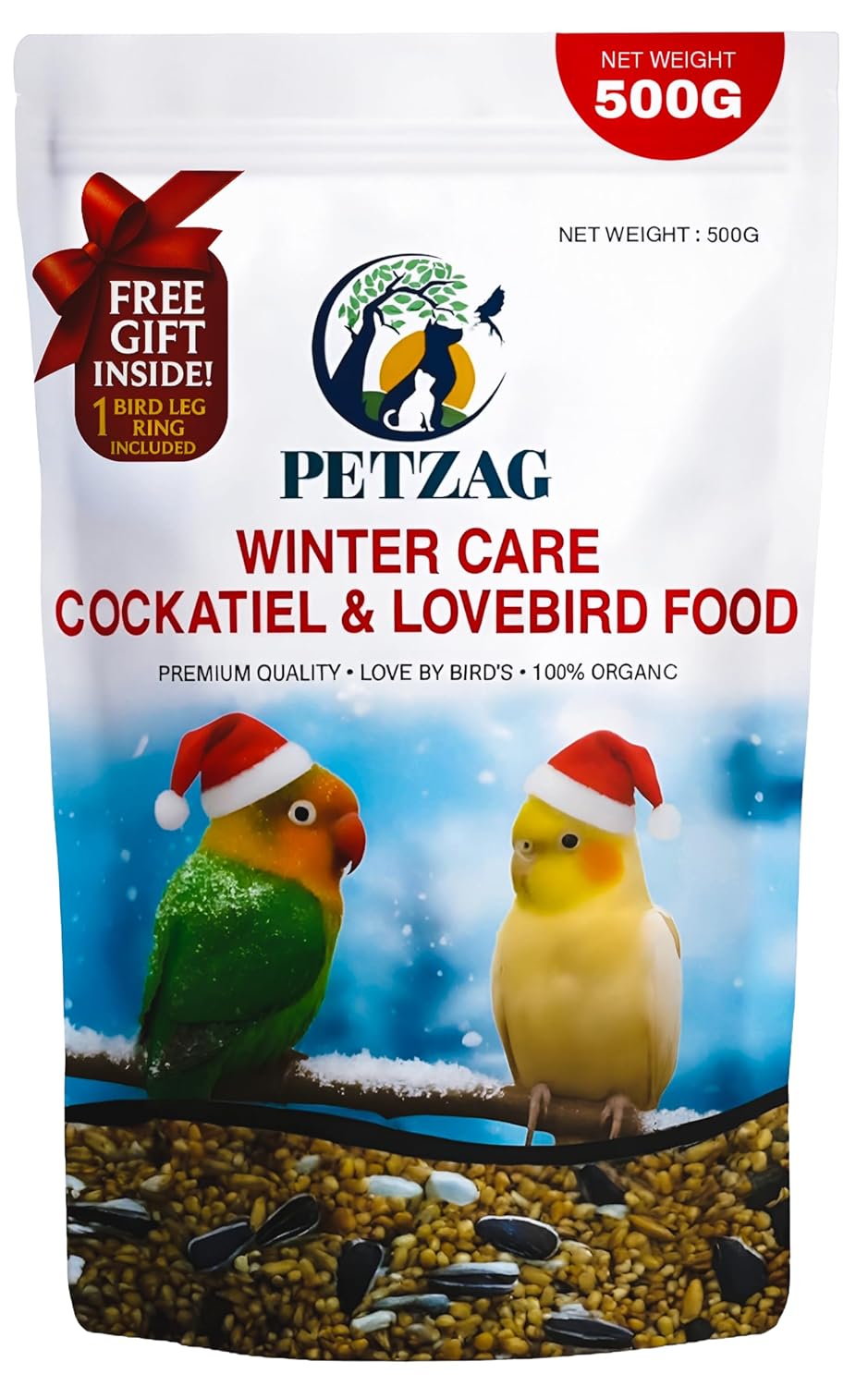 PETZAG Winter Care Adult Bird Food for Cockatiel & Lovebirds - Immunity Defense & High-Performance Seed Mix 500g - Review, Price and Buying Guide