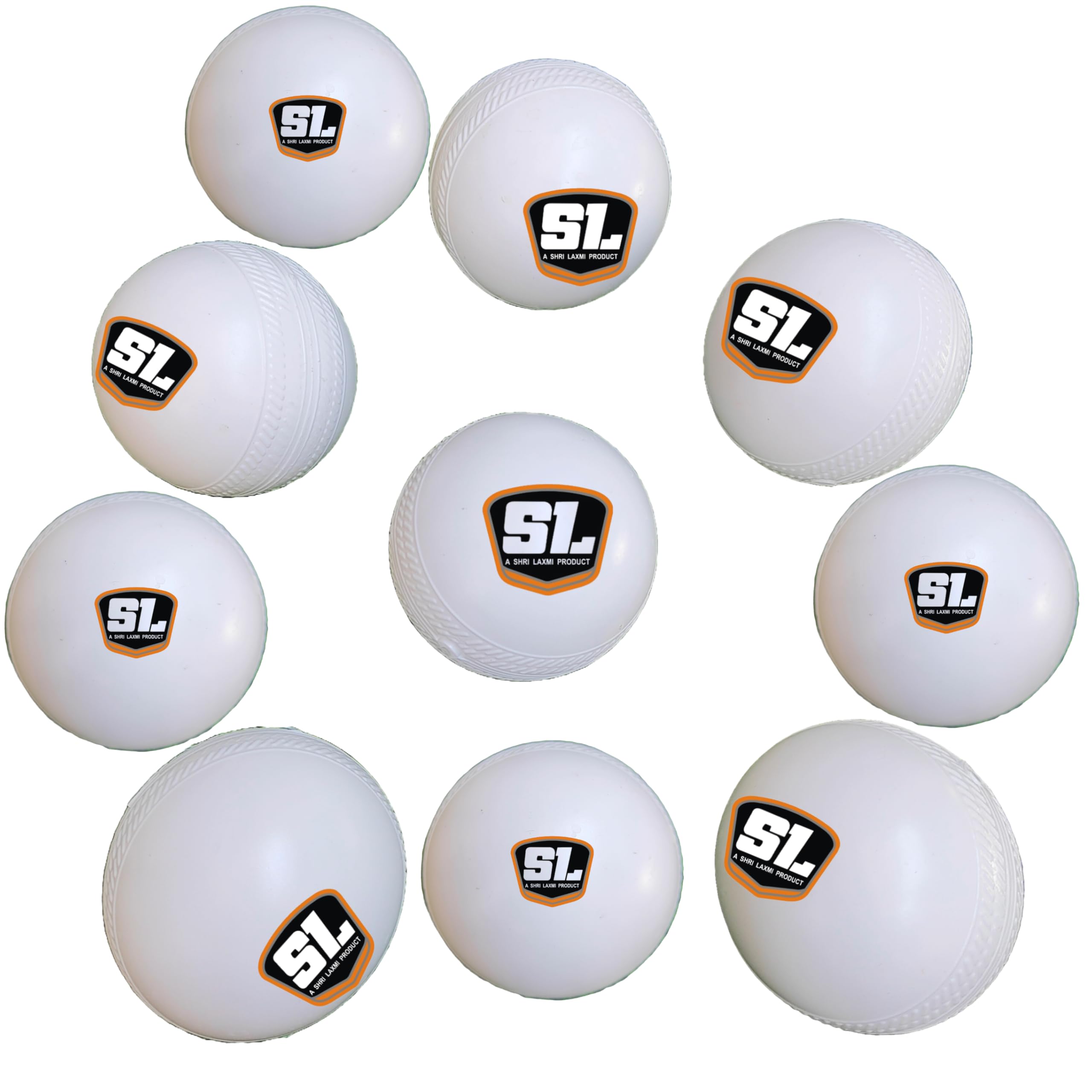 SL 80 Gram Heavy Plastic Cricket Training/Drill Ball White Toy Balls for Cricket for Indoor and Outdoor Game (White Ball - Pack of 6)-picture-29