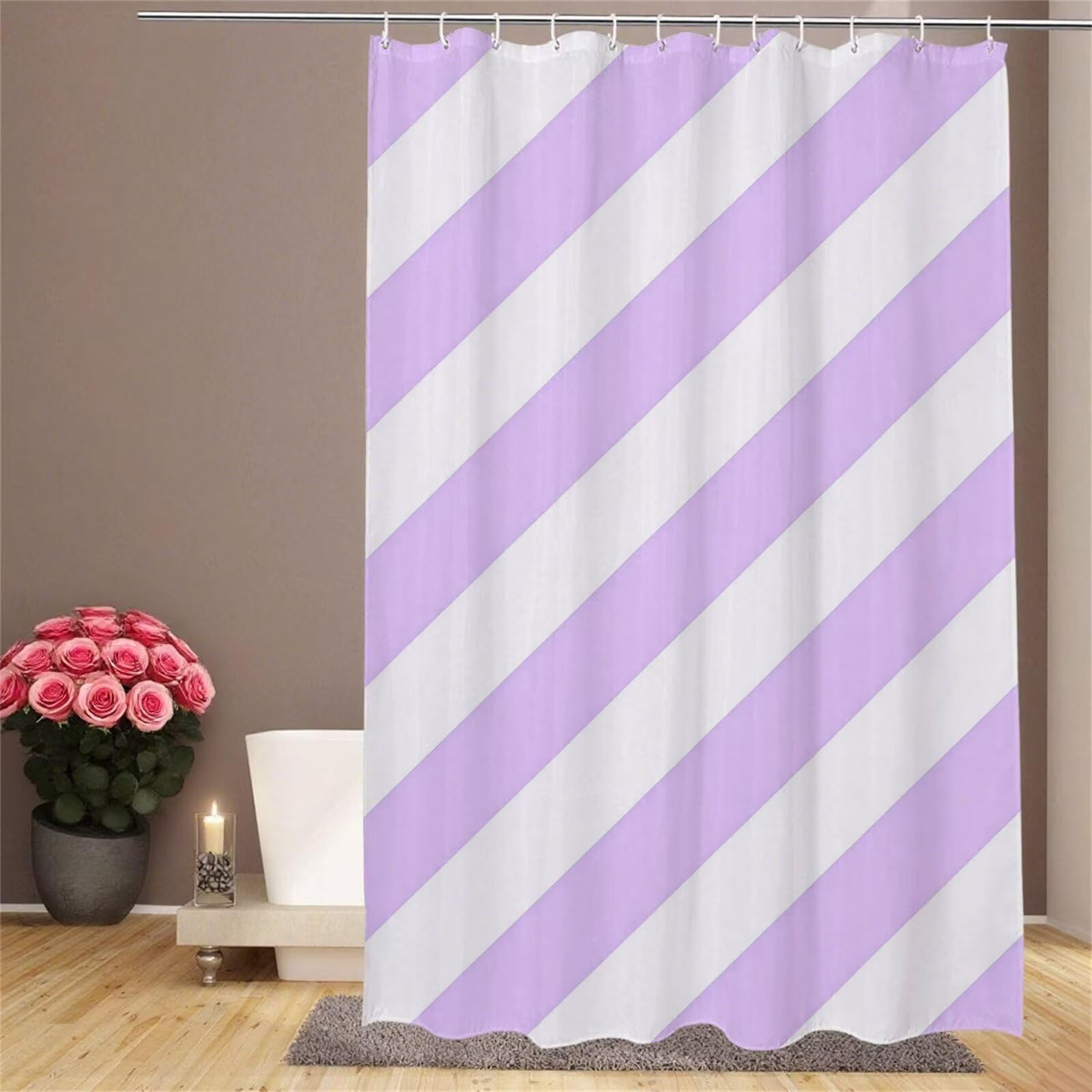 Shower curtain abstrait en polyester résistant de qualité supérieure