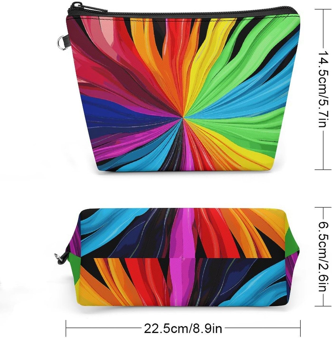 Handheld Makeup Bag, Multifunctional Storage Travel Toiletry Bag image 2