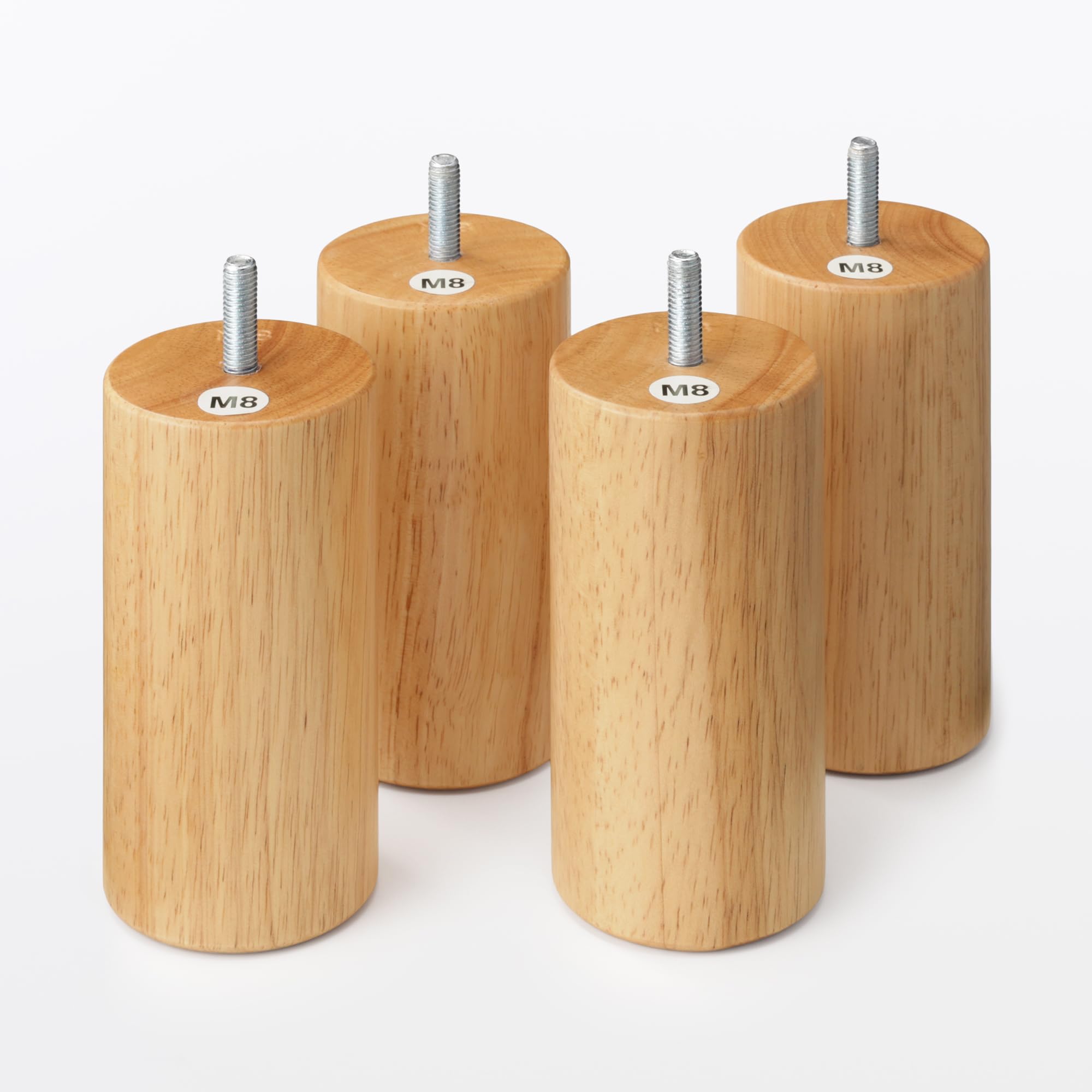 Amazon.co.jp: 無印良品 木製脚 12cm ナチュラル（M8） ・4本組