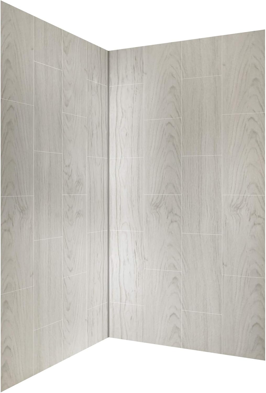 Miseno MSW784242 ReadySet 42" X 42" X 78" Two Panel Corner Shower Wall Kit - Weathered Oak
