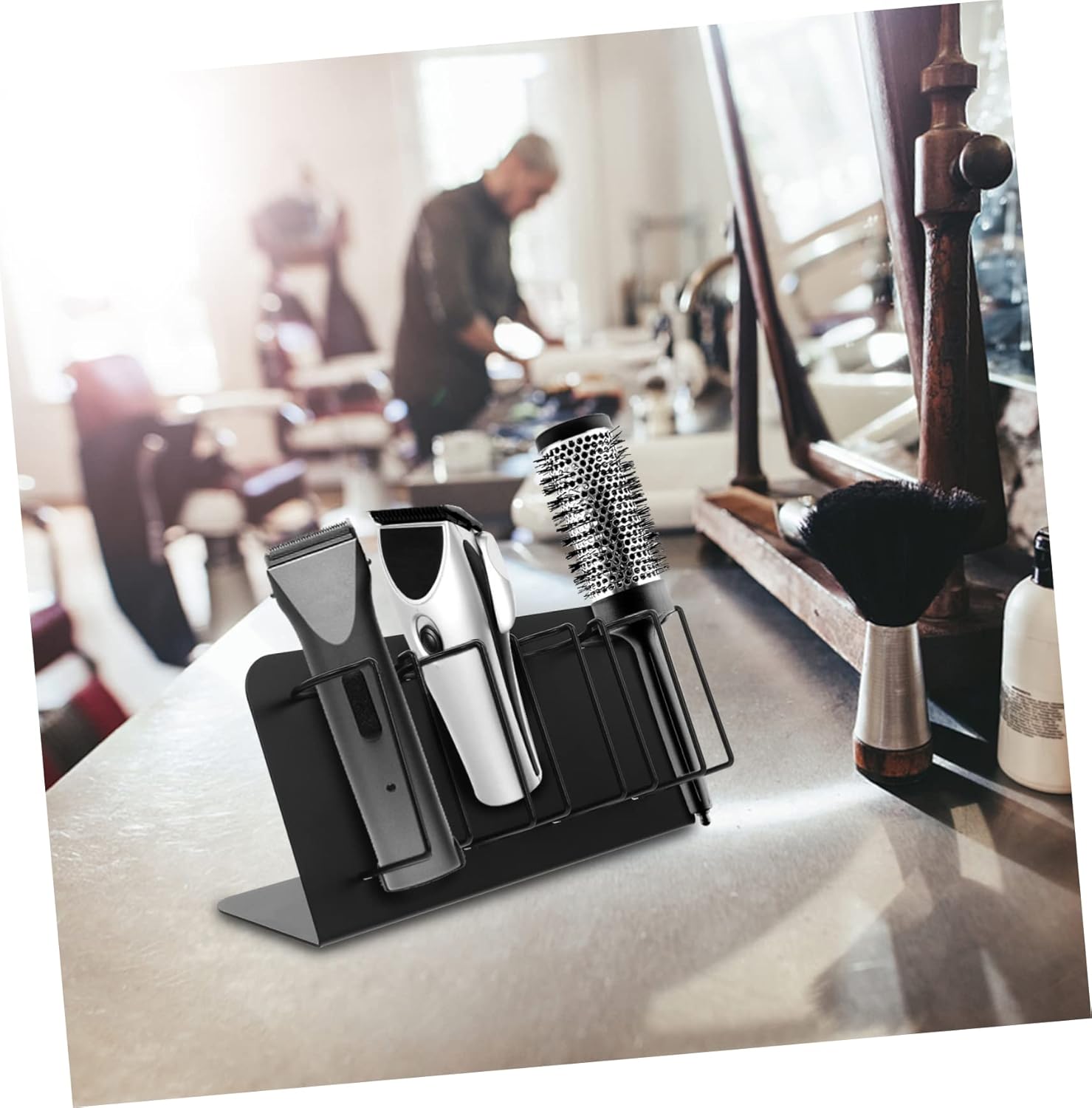 FOMIYES Hair Clipper Holder Organizer Hairdressing Storage Rack for Hair Stylist Salon