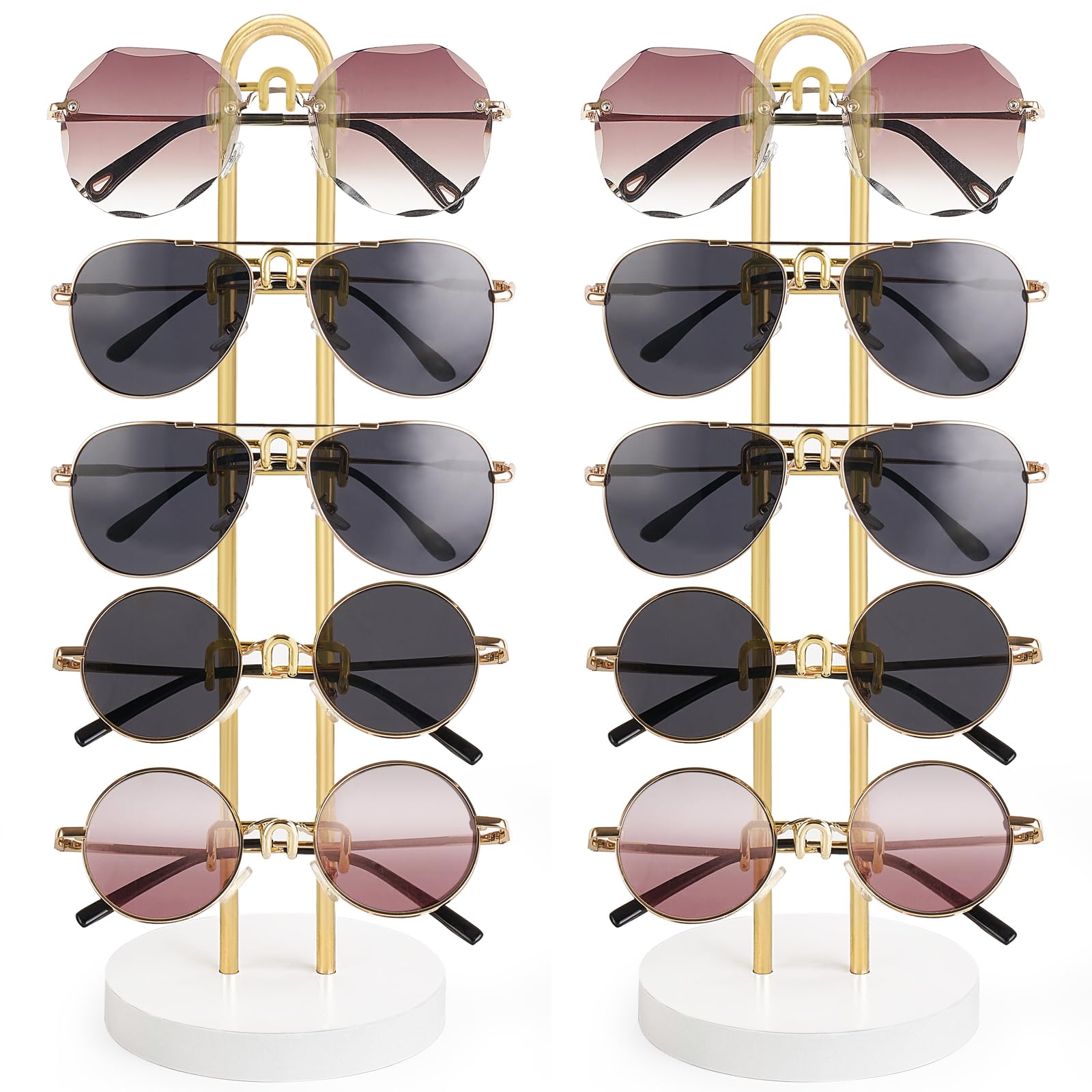 Sunglasses Rack Simple Snapklik.com : Mkono Sunglasses Organizer Glasses Holder Stand Sunglass ...