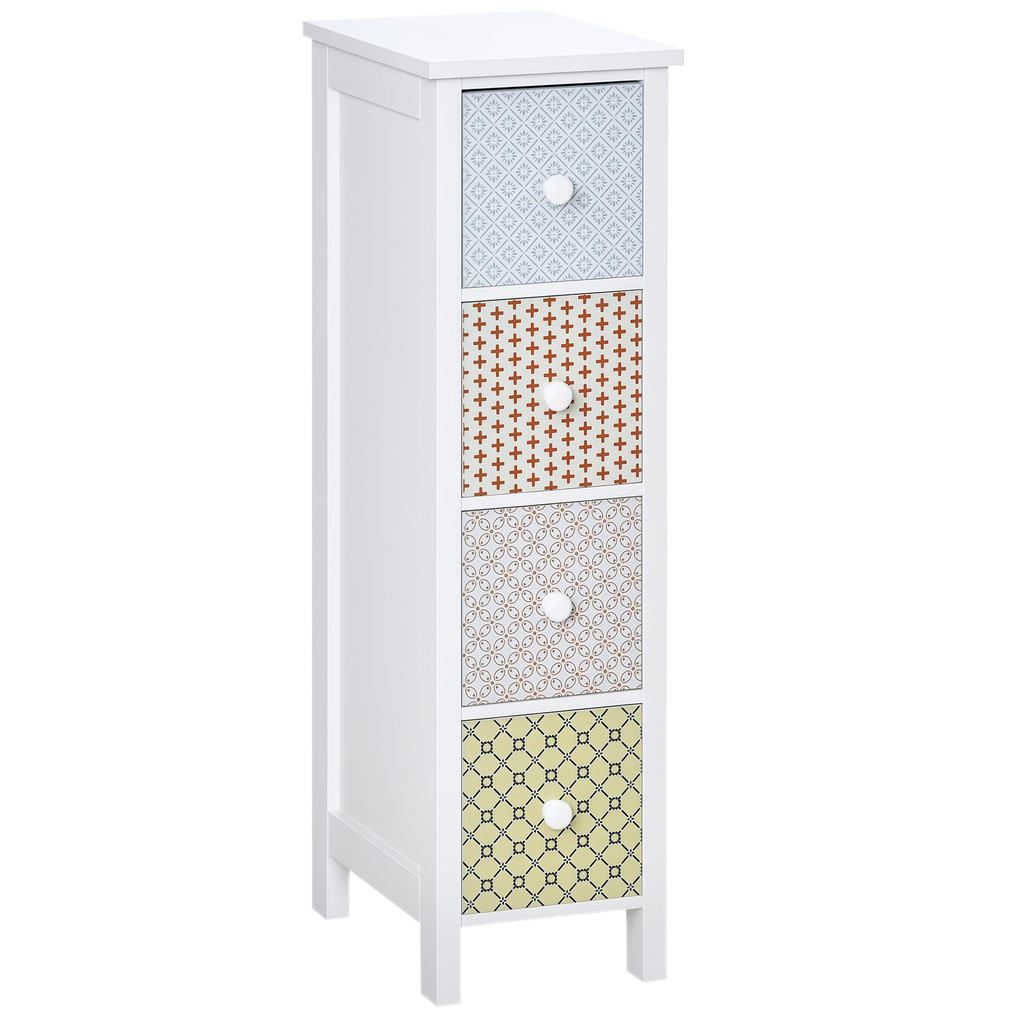 Chest of Drawers - 4 Drawer Dresser - Storage Organizer Toilet Tissue Cabinet for Bedroom - Bathroom Cabinet - Unit - Home Living  | TJ Hughes Multi