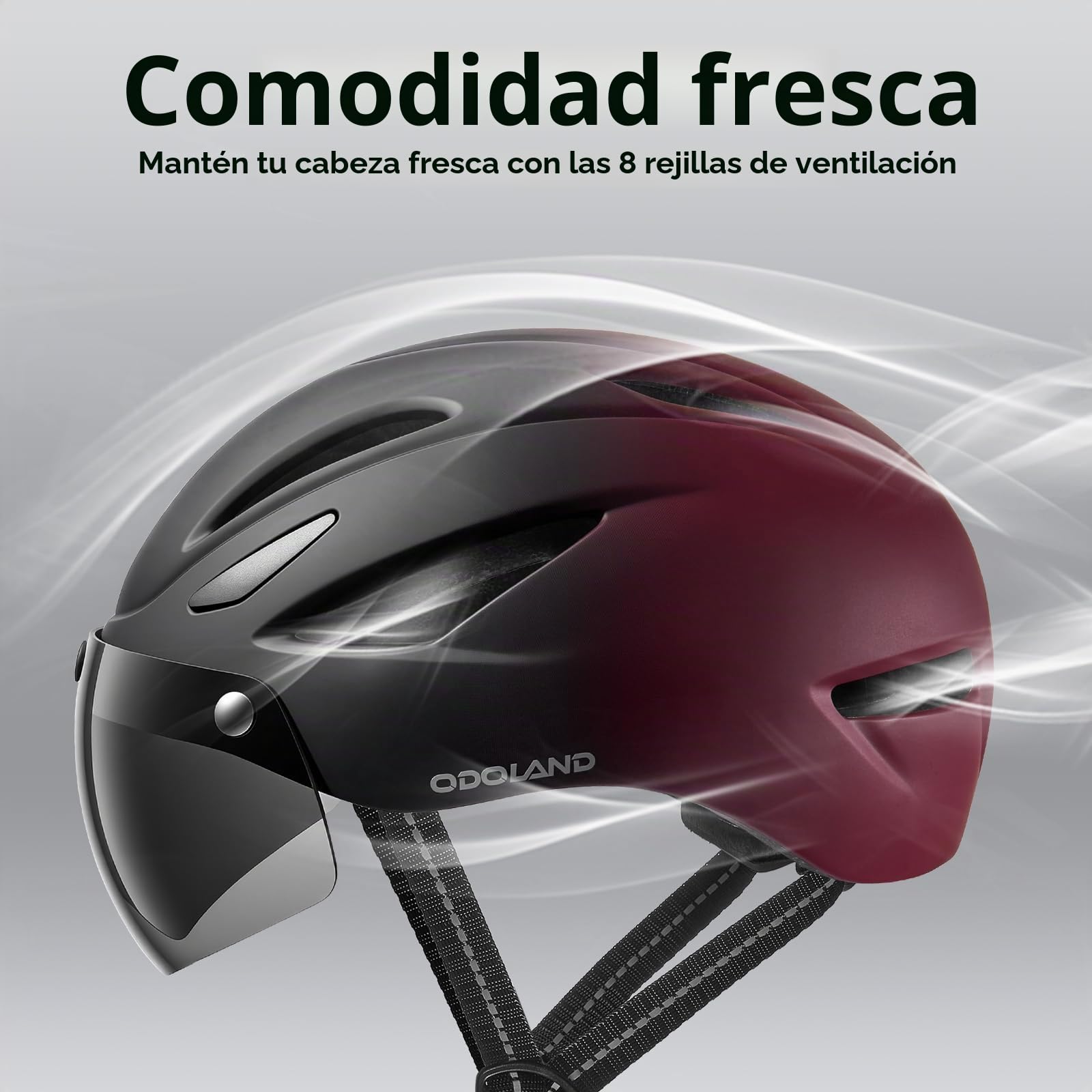 Odoland Casco de Bicicleta para Adultos con Gafas Magnéticas Desmontables Casco de Ciclismo para Bicicleta de Carretera de Montaña Casco de MTB Ligero Certificado para Hombres y Mujeres