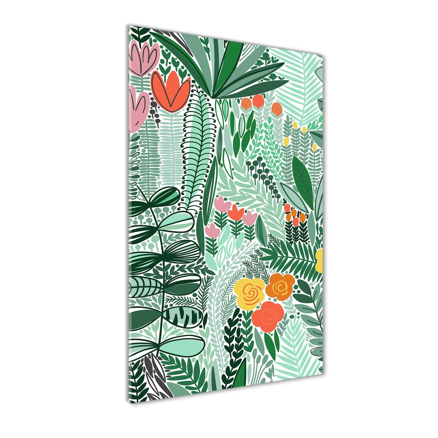 Photo decorative panoramique Tulup fleur tropicale verte 60x120 pour decoration salon moderne