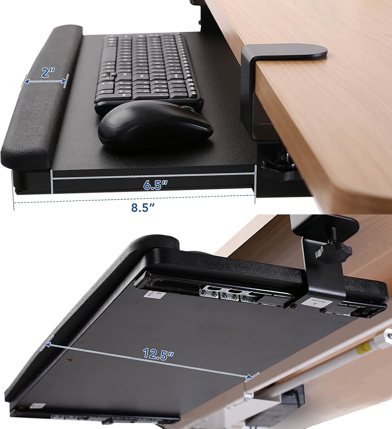 Authentic Crazy Deals FlexiSpot Large Keyboard Tray Under Desk Ergonomic 25”x 12” C Clamp Mount Clamp-On Retractable Adjustable Mouse Computer Keyboard Platform Tray Slide-Out Keyboard Drawer Shelf (Black) Top Brands FlexiSpot Large Keyboard Tray Under Desk Ergonomic 25”x 12” C Clamp Mount Clamp-On Retractable Adjustable Mouse Computer Keyboard Platform Tray Slide-Out Keyboard Drawer Shelf (Black)