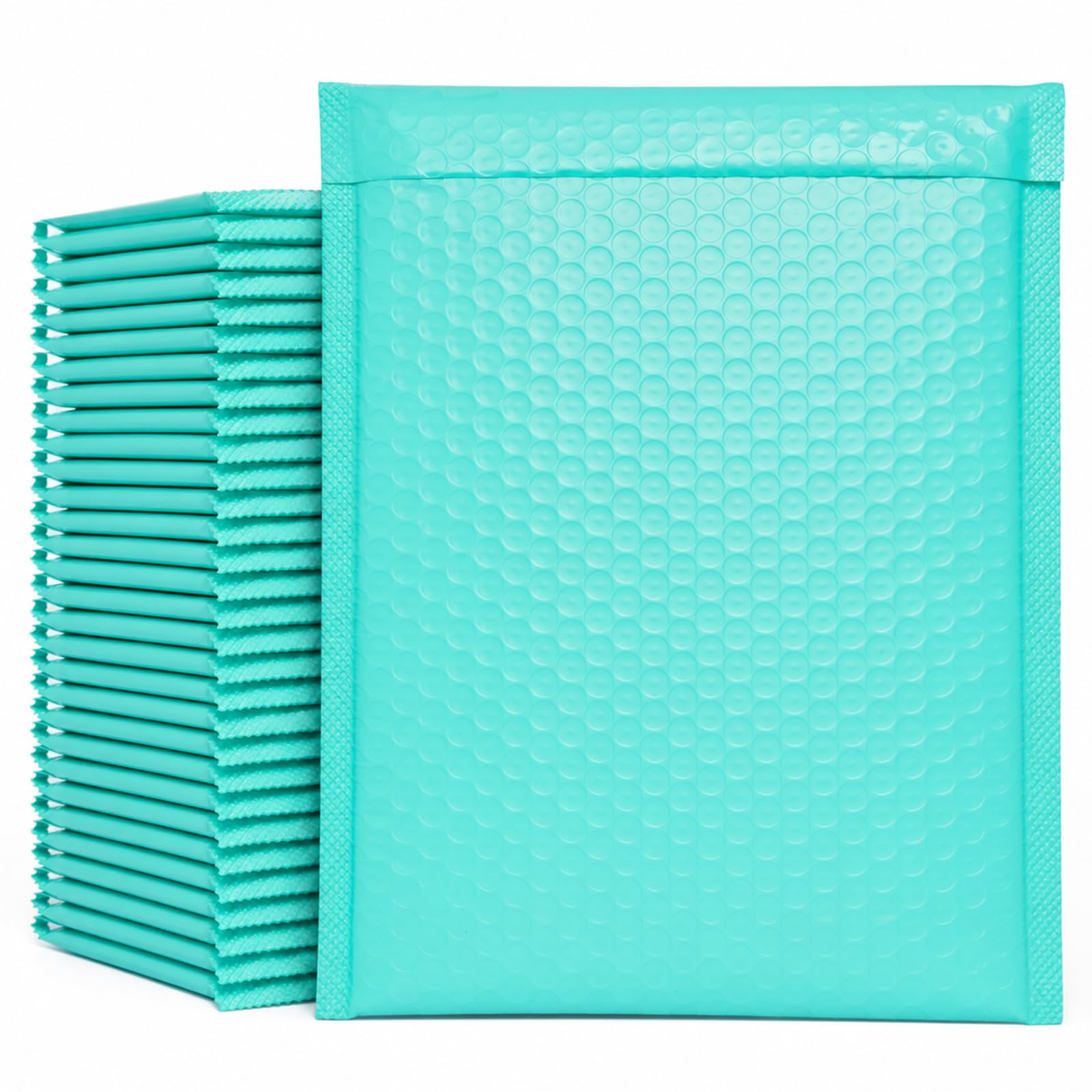 35 Pack Teal Bubble Mailers A4 Padded Envelopes 25x30cm - Large Tear-Resistant Self-Seal Bubble Bags for Secure Shipping, Lightweight Poly Mailer for Small Businesses & Crafts