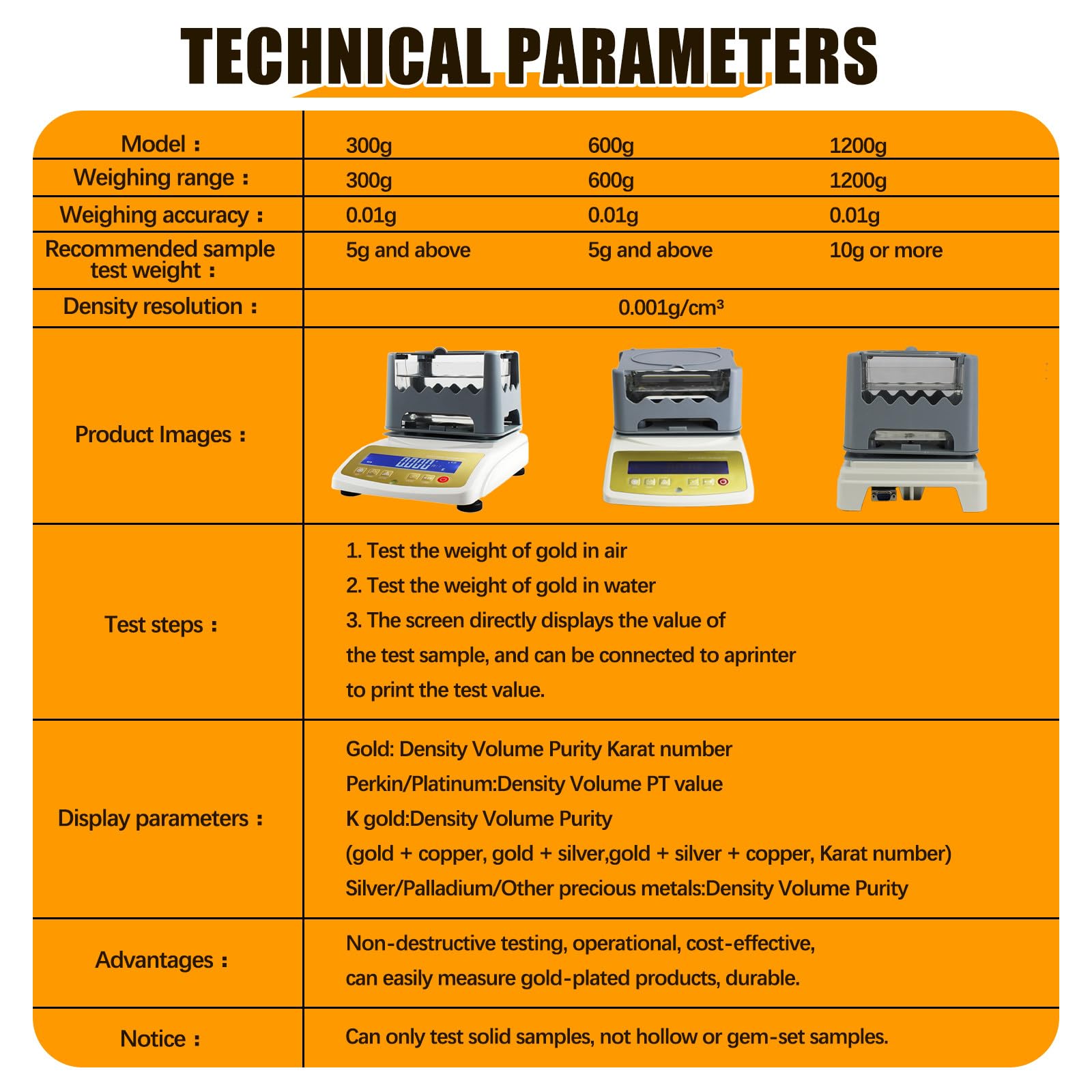 Probador electrónico de pureza de Oro, comprobador Digital de autenticidad de Metales Preciosos, medidor de pureza de Oro, densímetro para Laboratorios, joyerías y Bancos 300K