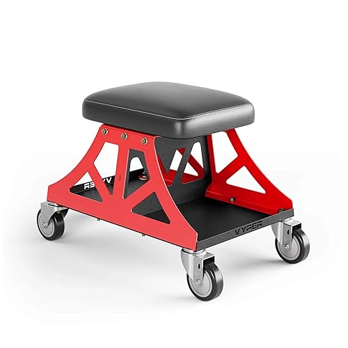 Vyper Low Pro Garage Stool with Removable Seat for Mechanics,