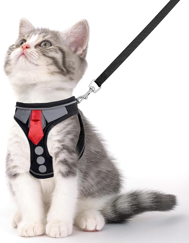 Peitoral para Gatos com Guia e Faixa Refletiva NCMAMA NCZY002