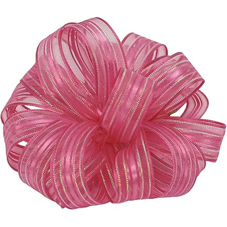Amazon.com: Offray Garbo Satin and Sheer Craft Ribbon, 5/8-Inch Wide by ...