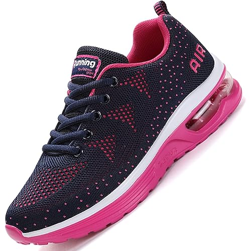 MAFEKE Women Air Athletic Running Shoes Fashion Tennis Breathable Lightweight Walking Sneakers