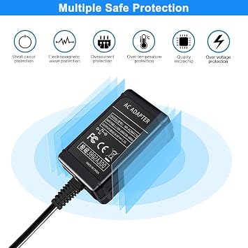 AC-L200 Charger for Sony Handycam Camcorder, Compatible with DCR-DVD DCR-HC DCR-SR DCR-SX, HDR-CX HDR-HC HDR-PJ HDR-SR HDR-XR HDR-UX HDR-TD, NEX-VG DSC-HX FDR DEV Series Power Adapter.