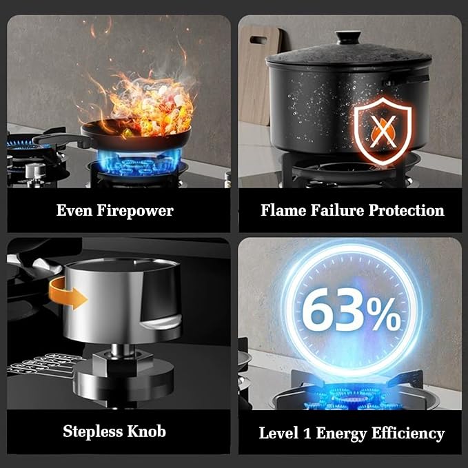 Estufa de Gas con 2 Puestos, 5.0KW, para Cocina miniatura 4