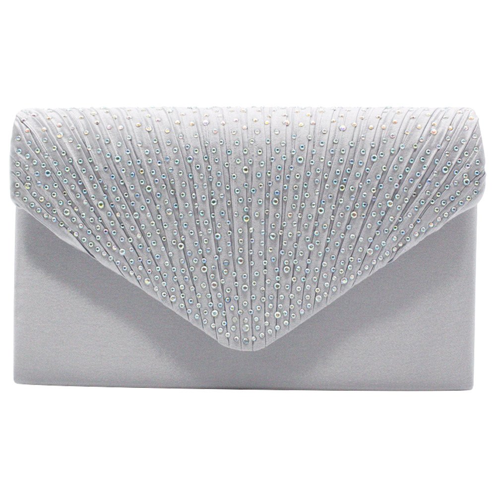 cheap silver diamante clutch bags