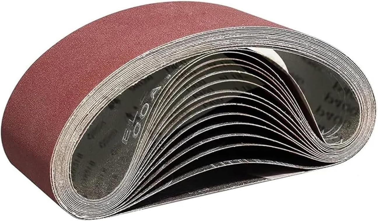 Sandpaper Sanding belts,sandblasting tools,12PCS 4 * 36inch Red Sand Aluminum Oxide Sanding Belt Woodworking For Belt Sander Abrasive Polishing Tool P40-P1000(P80)