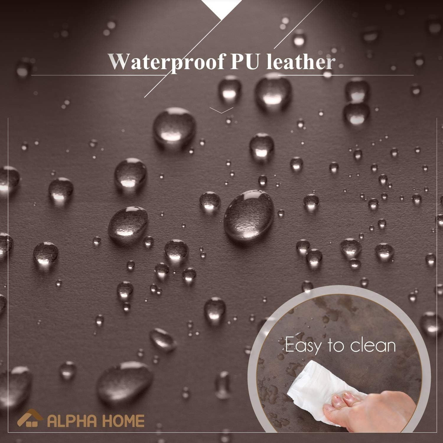 Exclusive Discount 80% Offer ALPHA HOME Bar Stools Counter Height Adjustable Bar Chair 360 Degree Swivel Seat Modern Square Pu Leather Kitchen Counter Stools Dining Chairs Set of 2,350 lbs Capacity.Brown