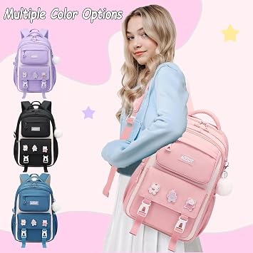 Girls Backpack, Pink School Backpack for Girls, Kids Backpack for school, Mochilas Escolares Para Ninas, School Backpack