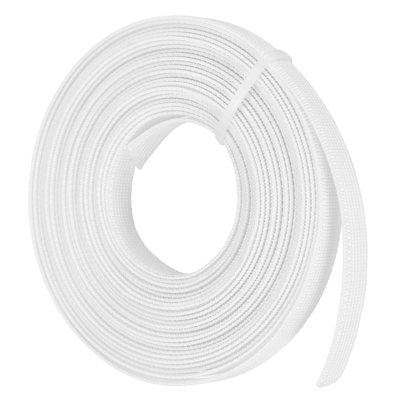 PATIKIL 5.5 Yards Polyester Boning for Sewing, 10mm Sew-Through High Density Boning for Corsets Bridal Gown Evening Dress Lingerie Hats Crafts, White