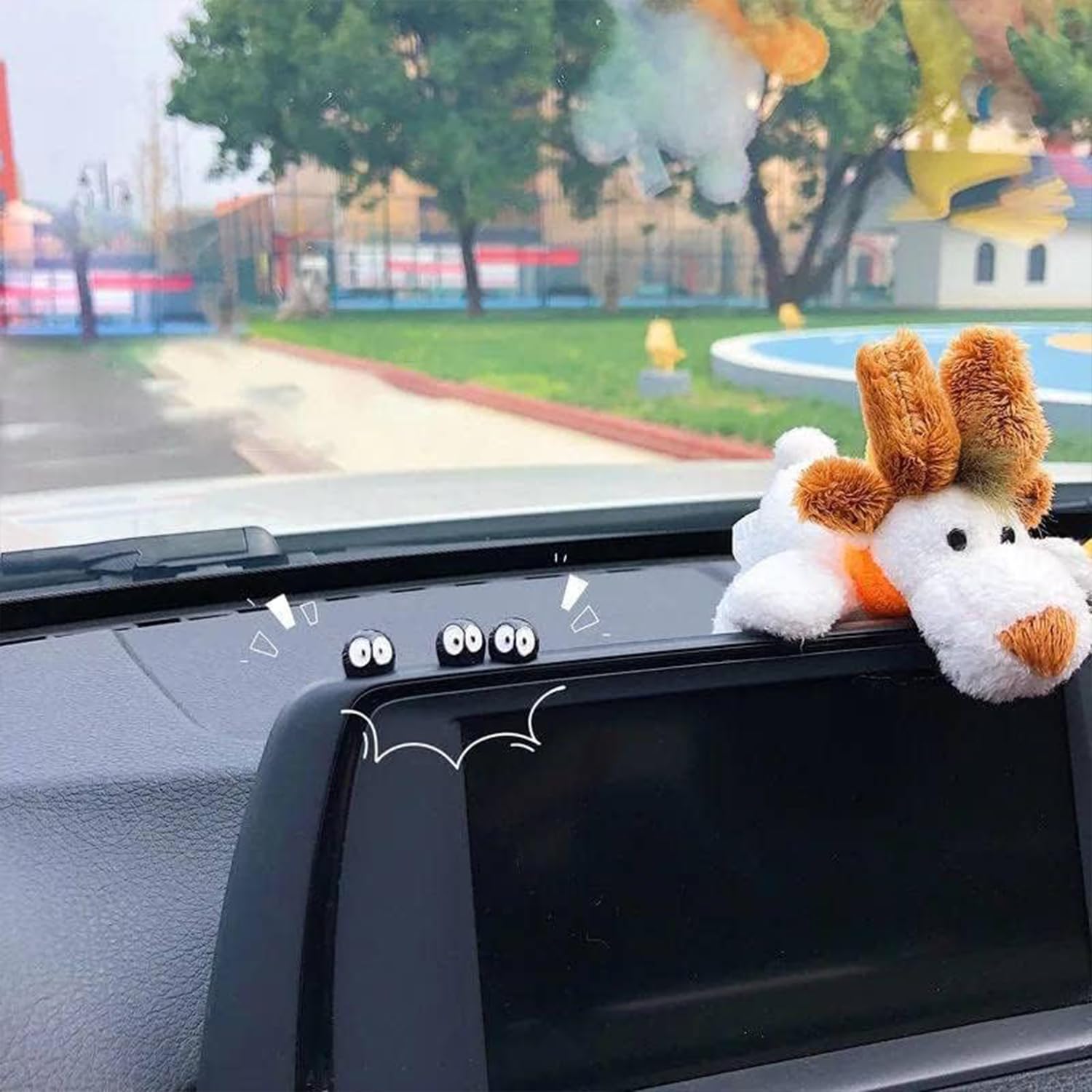 Cute Soot Sprites - Car Rearview Mirror Accessories for Car Interior Decoration Dashboard Cars Ornament Funny Gifts for — view 5