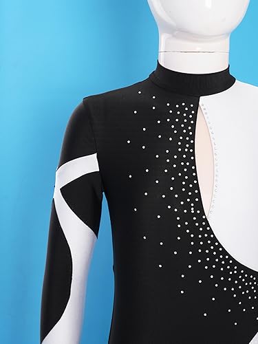 Miniatura 4 de Unitardo de manga larga para niña, overol de una pieza, body de gimnasia y ballet, leotardo de danza