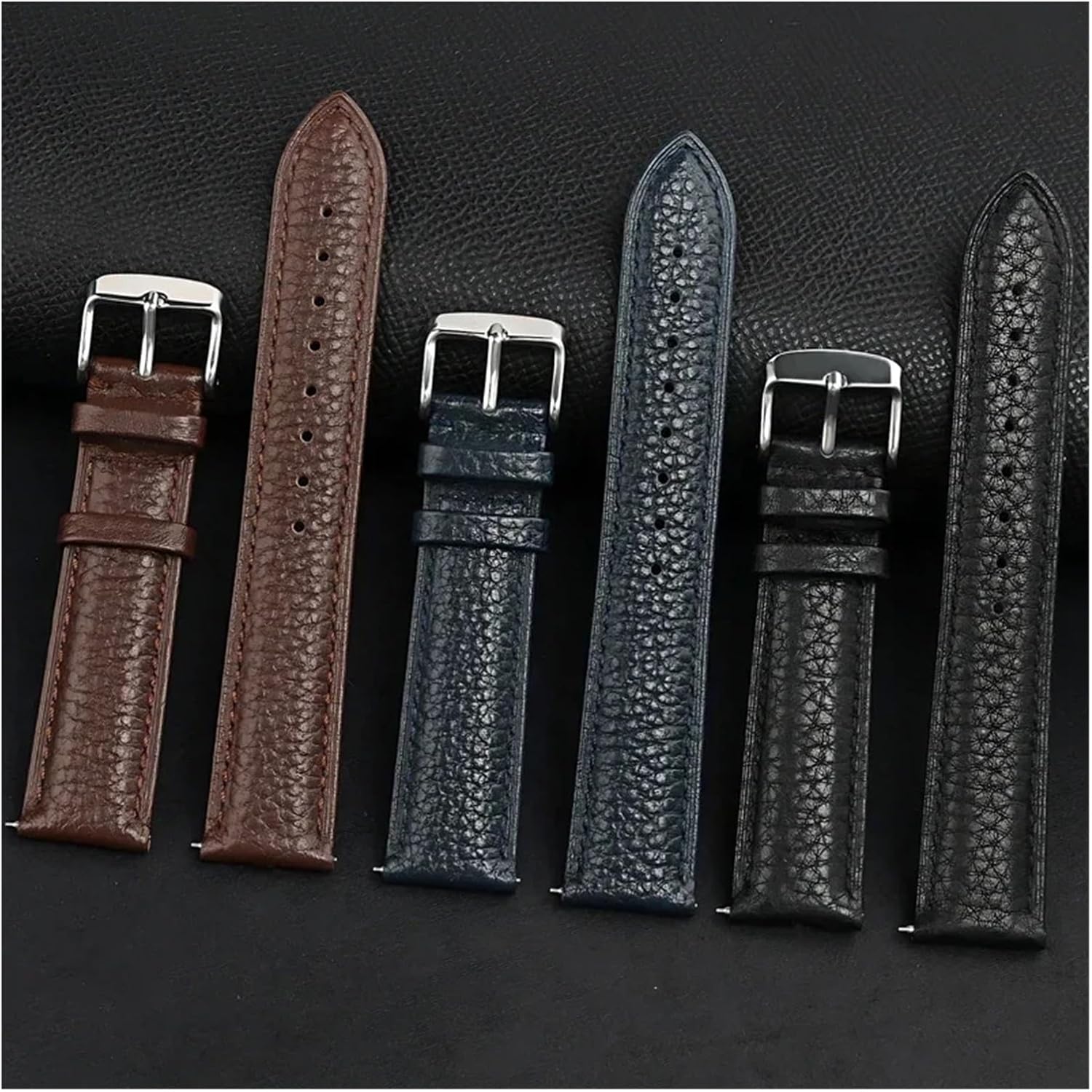 XILILHC Genuine Leather Strap 12 13 14 15 16 17 18 19 20 21 22 23 24mm Quick Release Women Men Business Watch Band Bracelet