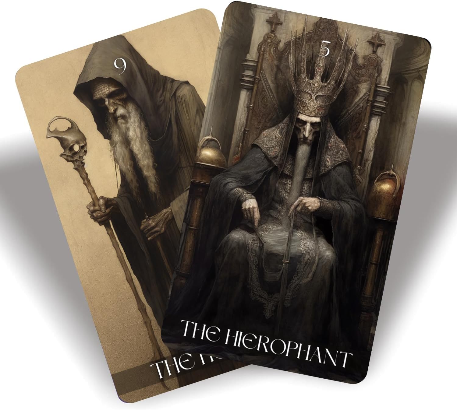 Han Yu Bowen 78 Tarot Card, Tarot Cards for Beginners, Horror Deck, Fortune Teller Cards, Durable Card with Guide Book for Beginners, a Must-Have for Expert Readers