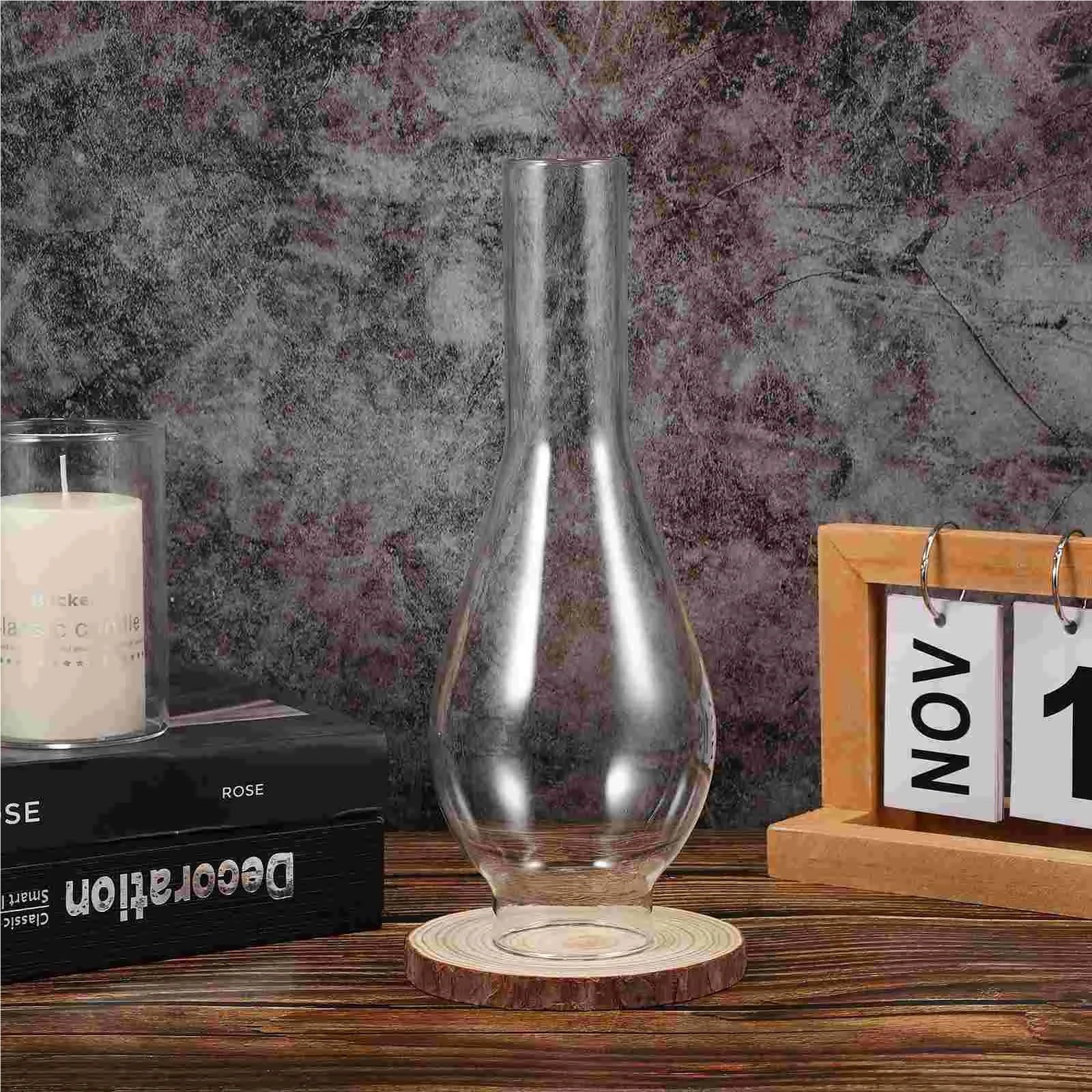 Lampe à huile longue cheminée en verre haute transparence Pour Éclairage