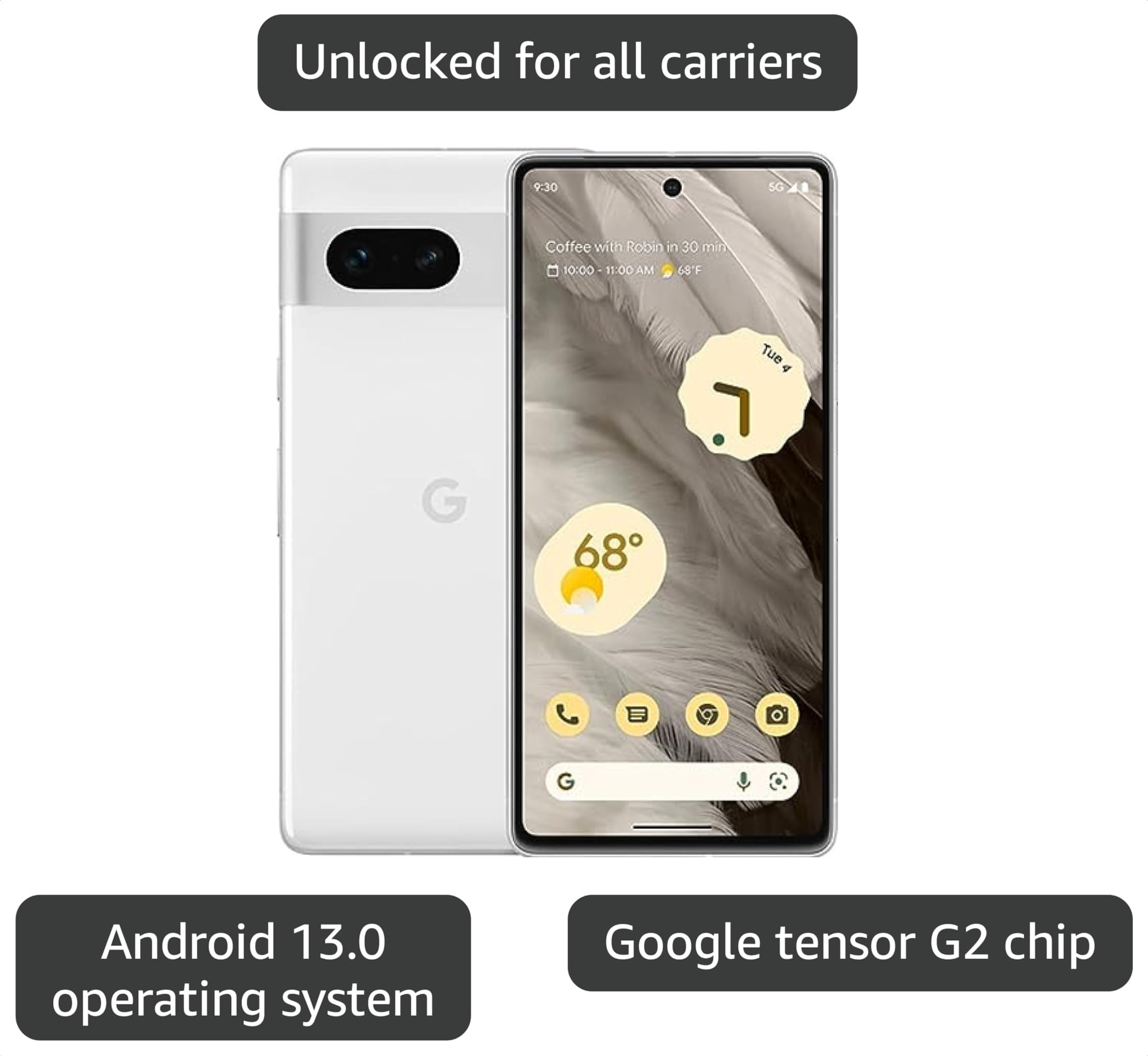 Google Pixel 7 128GB 白 Amazon.com: Google Pixel 7 128GB 5G Smartphone - Unlocked for All