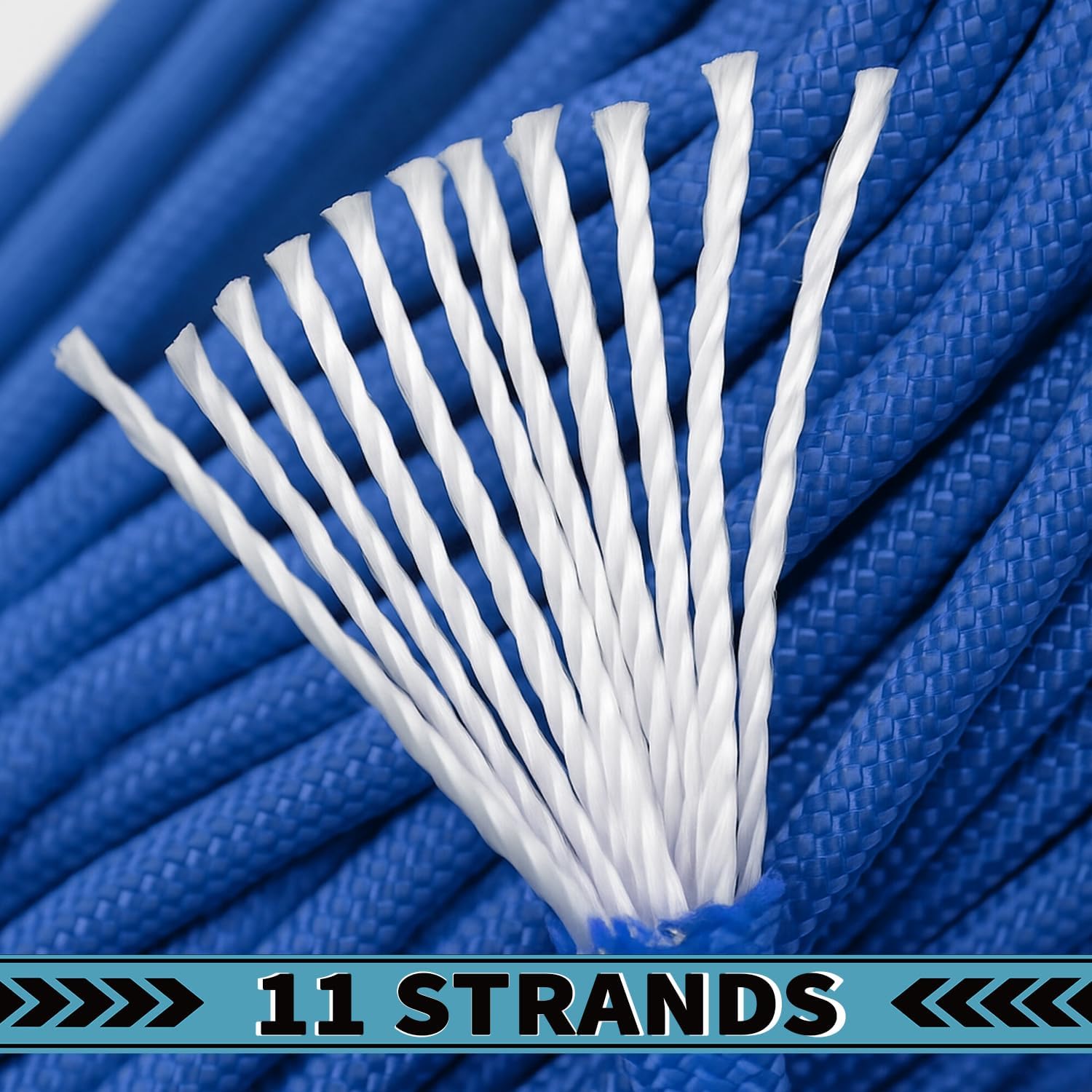 750lb Paracord, 4mm 11 Strand Parachute Cord, Heavy Duty Nylon Paracord Rope for Camping, Outdoor, Forest Camo, 1000FT