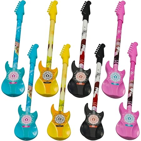 Amazon Maydahui おしゃれ かわいい ギター ボールペン ジェルボールペン 12本セット 0 5mm 黑インク 音楽 楽器 ロッキン ギター カラフル ステーショナリー 文房具 筆記用具 ギフト 誕生日 プレゼント ジェルインクボールペン 文房具 オフィス用品