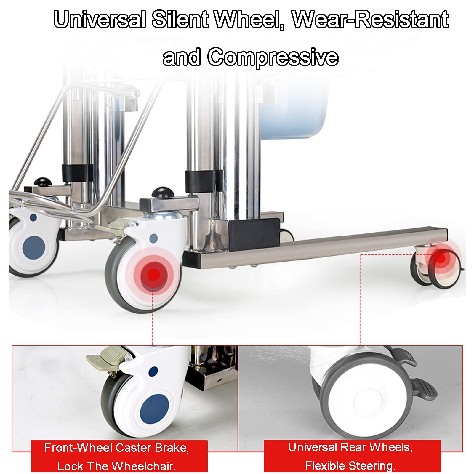 Buy PAYRFV Upgraded Patient Lift Wheelchair for Home, Double Hydraulic Patient Lift Aid