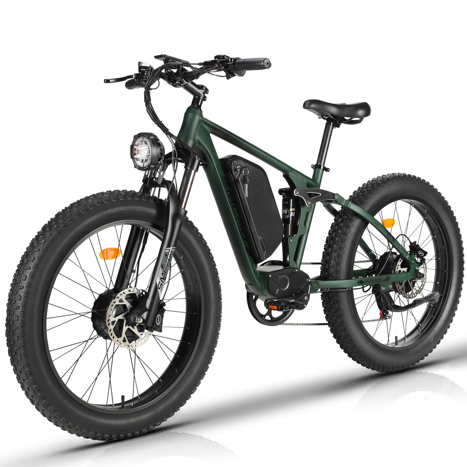Electric Bike for Adults, Dual Motor AWD 2000W 35MPH Electric Bicycles, Removable Lithium Battery 48V/22.4AH, 21-Speed with Ignition Lock Hydraulic Disc Brake