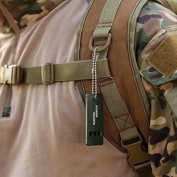 CO B 2 pack plastic high decibel outdoor survival whistle plastic pipe for outdoor, hiking, camping assistance