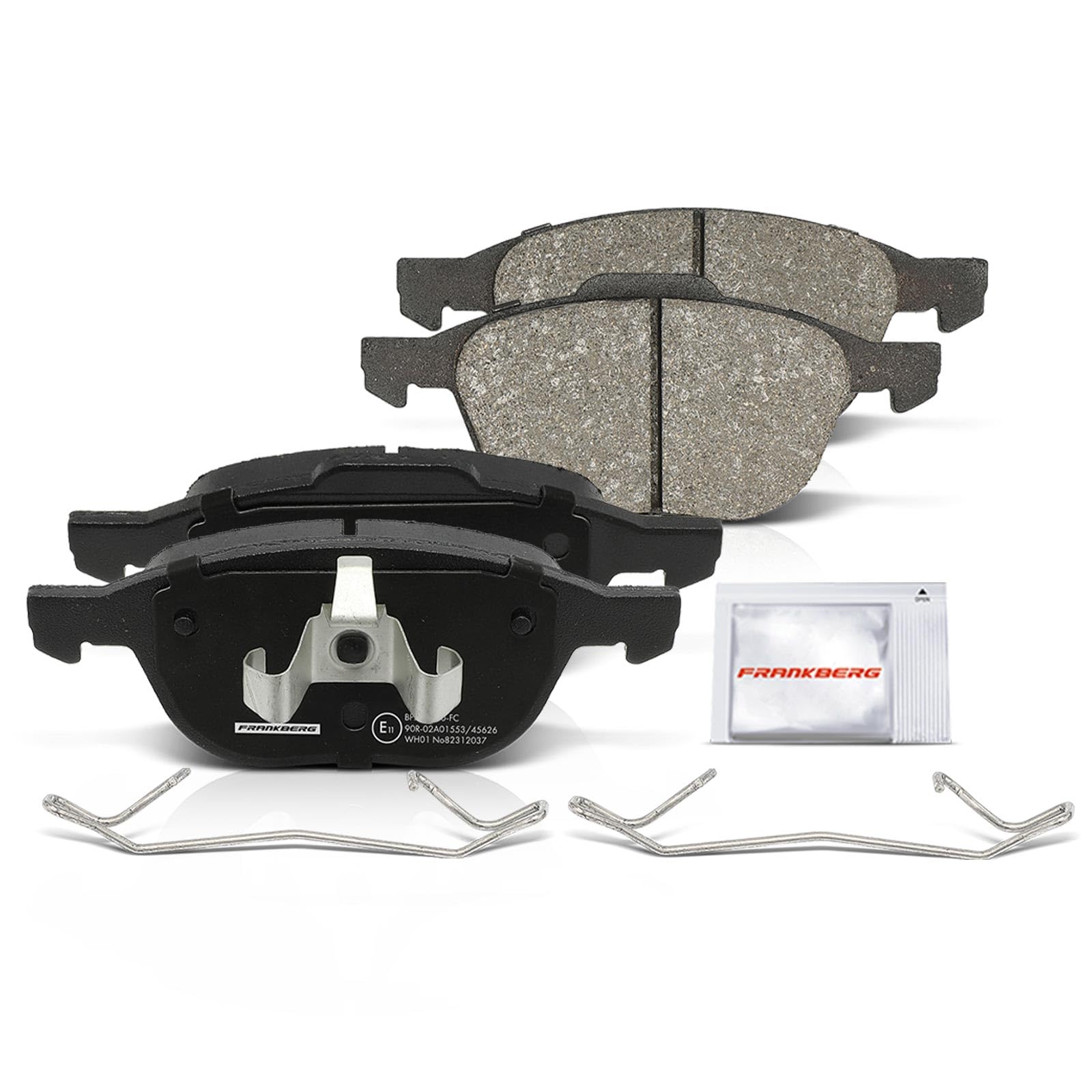 Frankberg 1 set freni incl. 2 dischi freno + 4 pastiglie freno anteriori | AV611125BB; Compatibile con: Torneo Focus II DA DS FFS, C-Max DM2, Focus II Berlina DB DH FCH, C70 II Cabriolet 542
